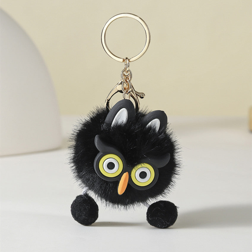 Wholesale Cartoon Plush Owl Keychain