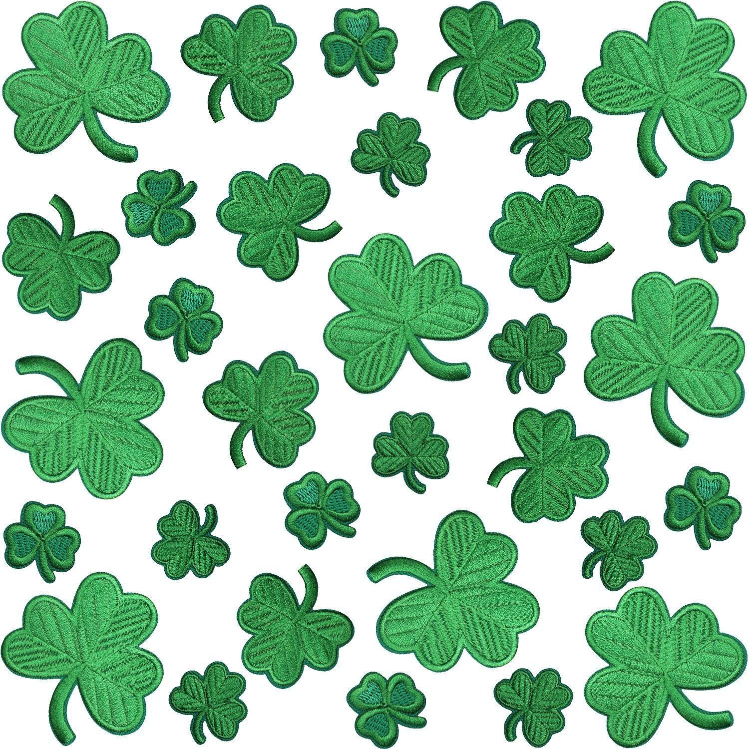 Wholesale St.  Patrick' s Day Rainbow Beer Clover Embroidery DIY Patches