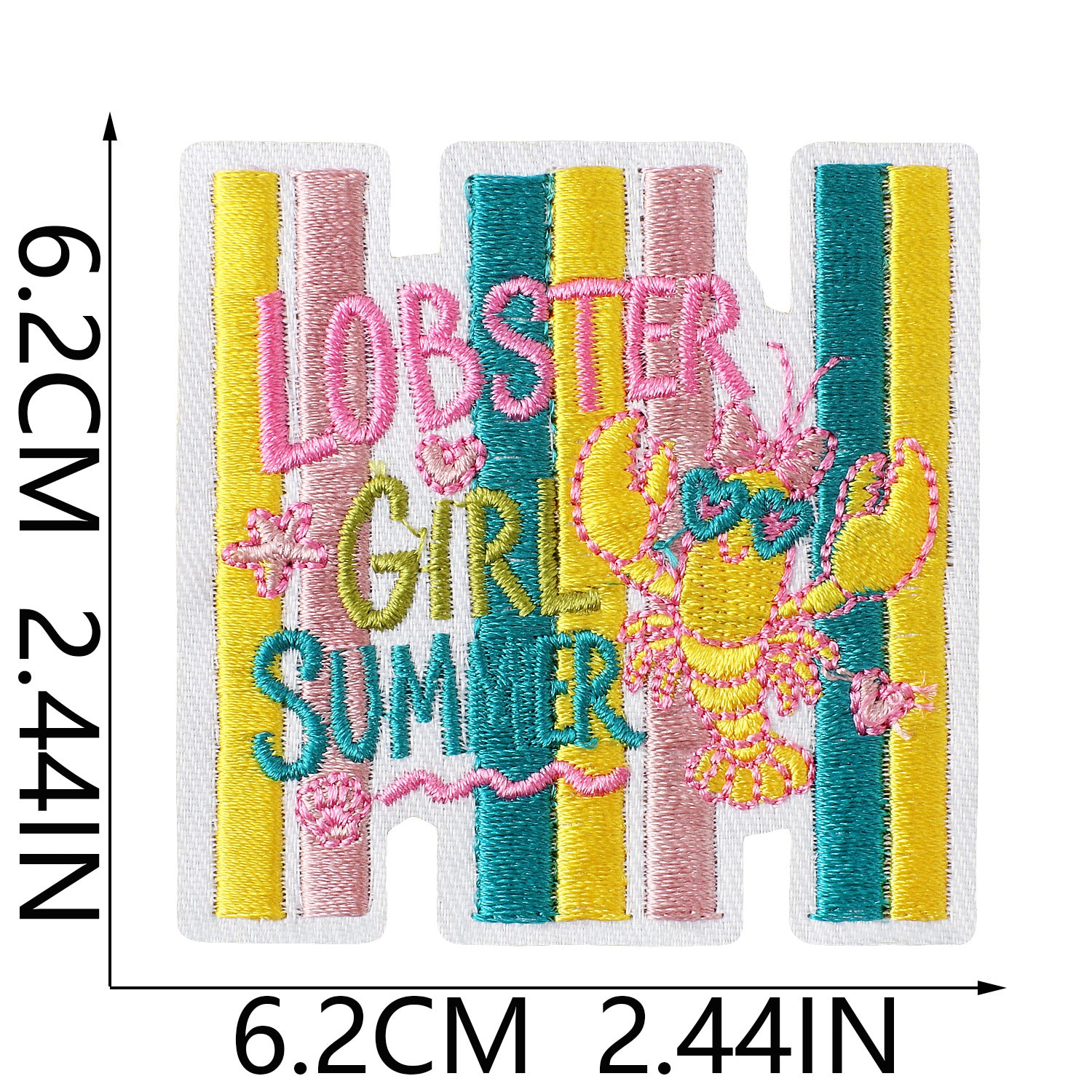 Wholesale Fishing Themed Embroidered Iron On Patch Polyester Thread DIY Patch For Outdoor Clothing Bags And Hats