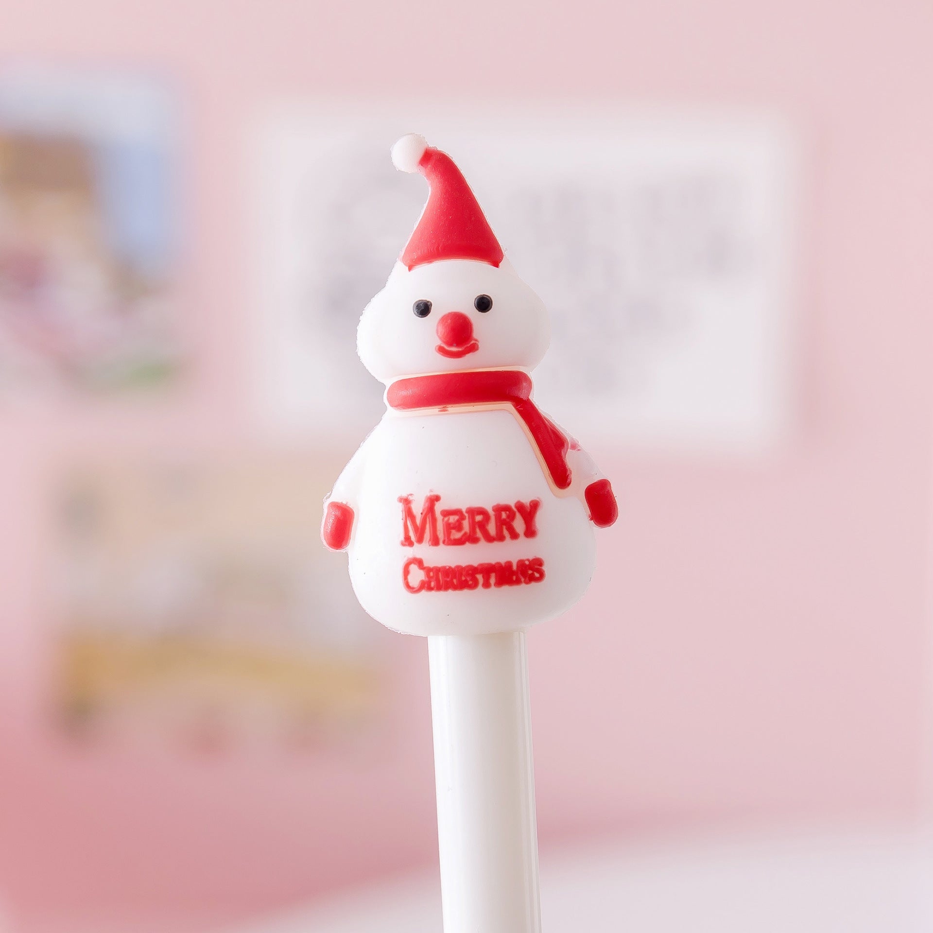Wholesale Christmas Cartoon Plastic Rollerball Pen