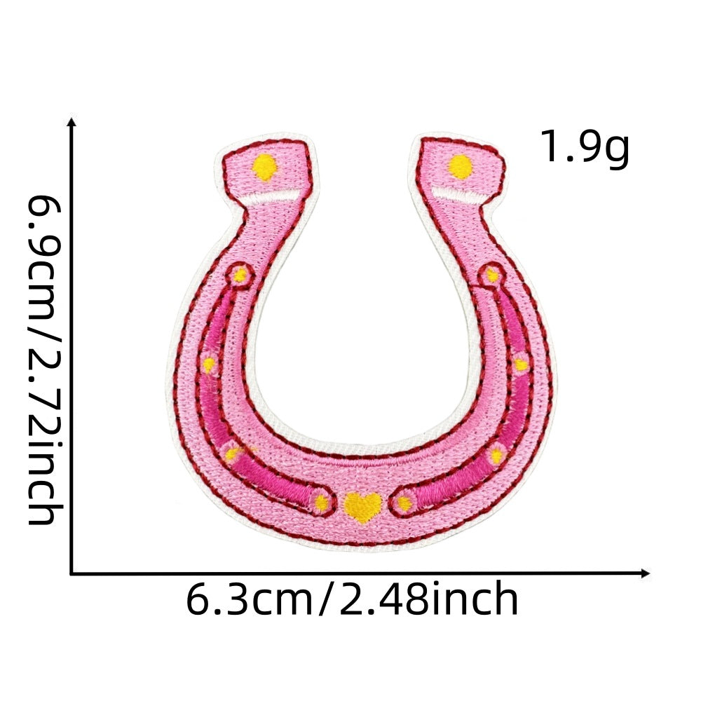 Wholesale Pink Western-style Cartoon Embroidery DIY patches