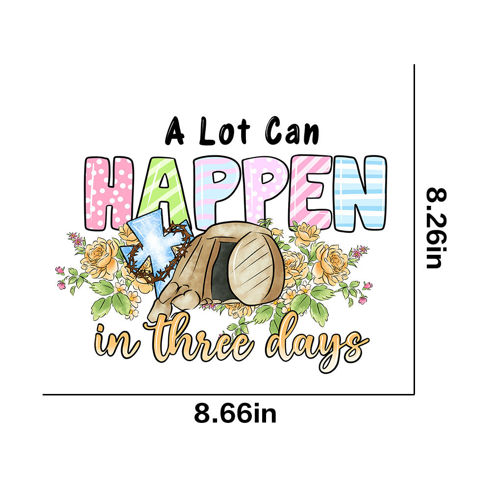 Wholesale 10pcs Easter letter cartoon rabbit car UV DTF Ready to Press Transfers Wraps