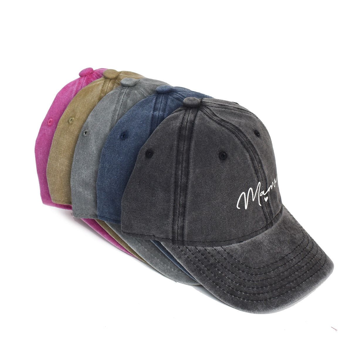 Wholesale Washed Cotton Printed Distressed Hats