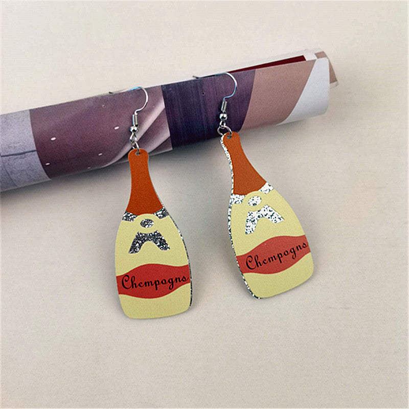 Wholesale Christmas Party Funny Acrylic Earrings