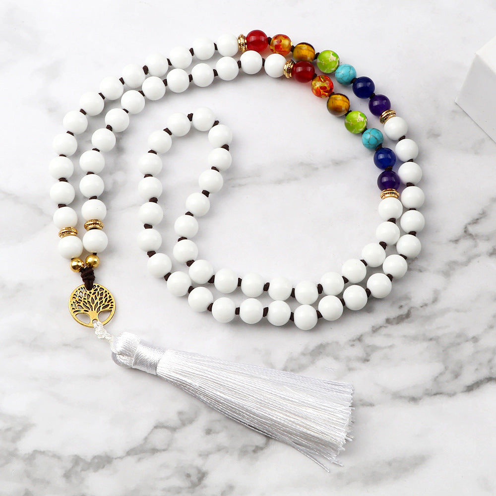 Brazalete de amatista de tigre estirado de tigre con cuentas de 8 mm