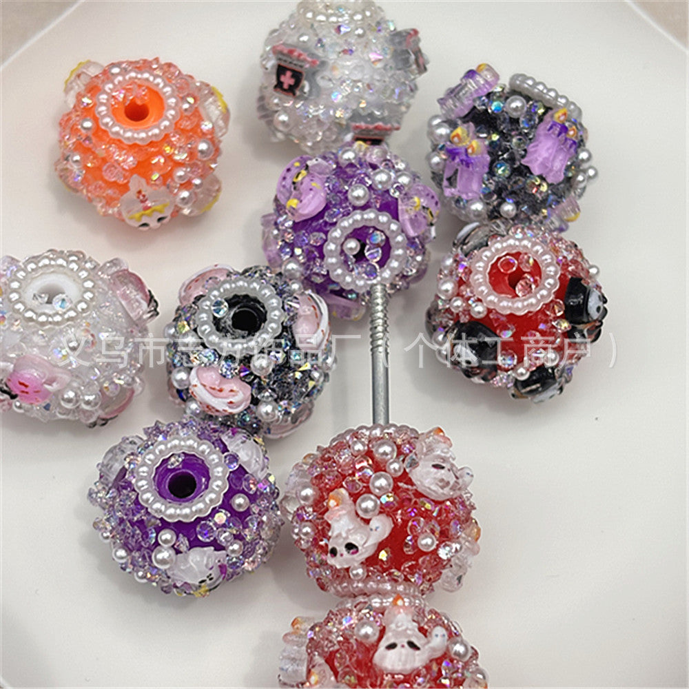 Wholesale 30pcs/pack flower ball DIY beaded