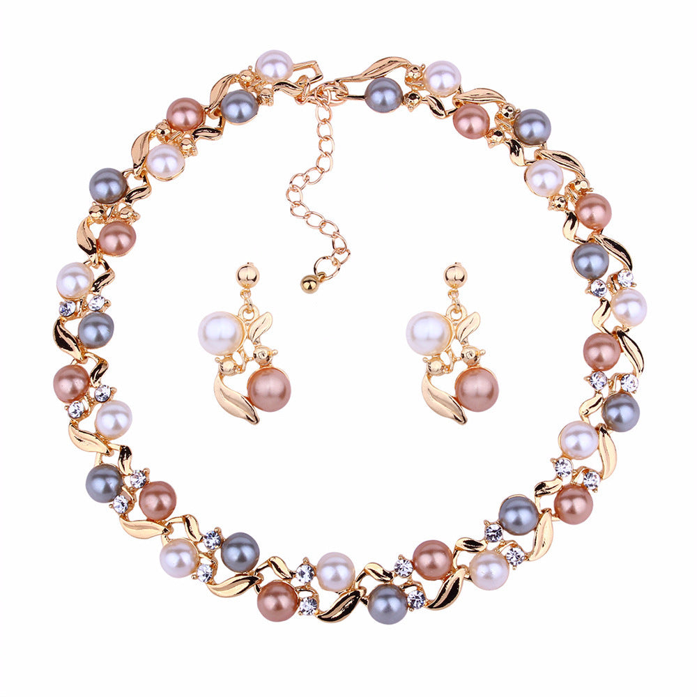 Wholesale Pearl Necklace Earring Set