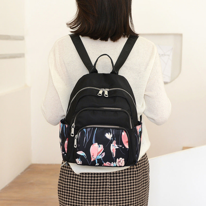 Wholesale Nylon Ethnic Wind Leaf Elephant Lightweight Backpack
