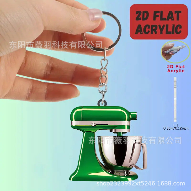 Wholesale Mini Kitchen Mixer Acrylic Pendan Keychains