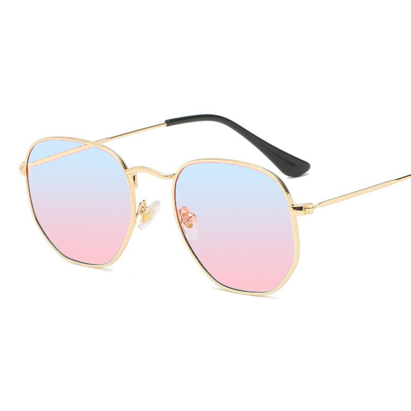 Wholesale Jetset 7006 Unique Irregular Fashionable Metal Sunglasses Artistic Style Eyewear For Men Women