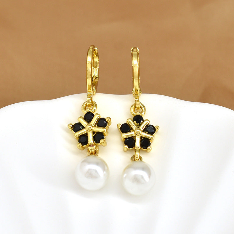 Wholesale Personality Fashion Pearl Tassel Earrings