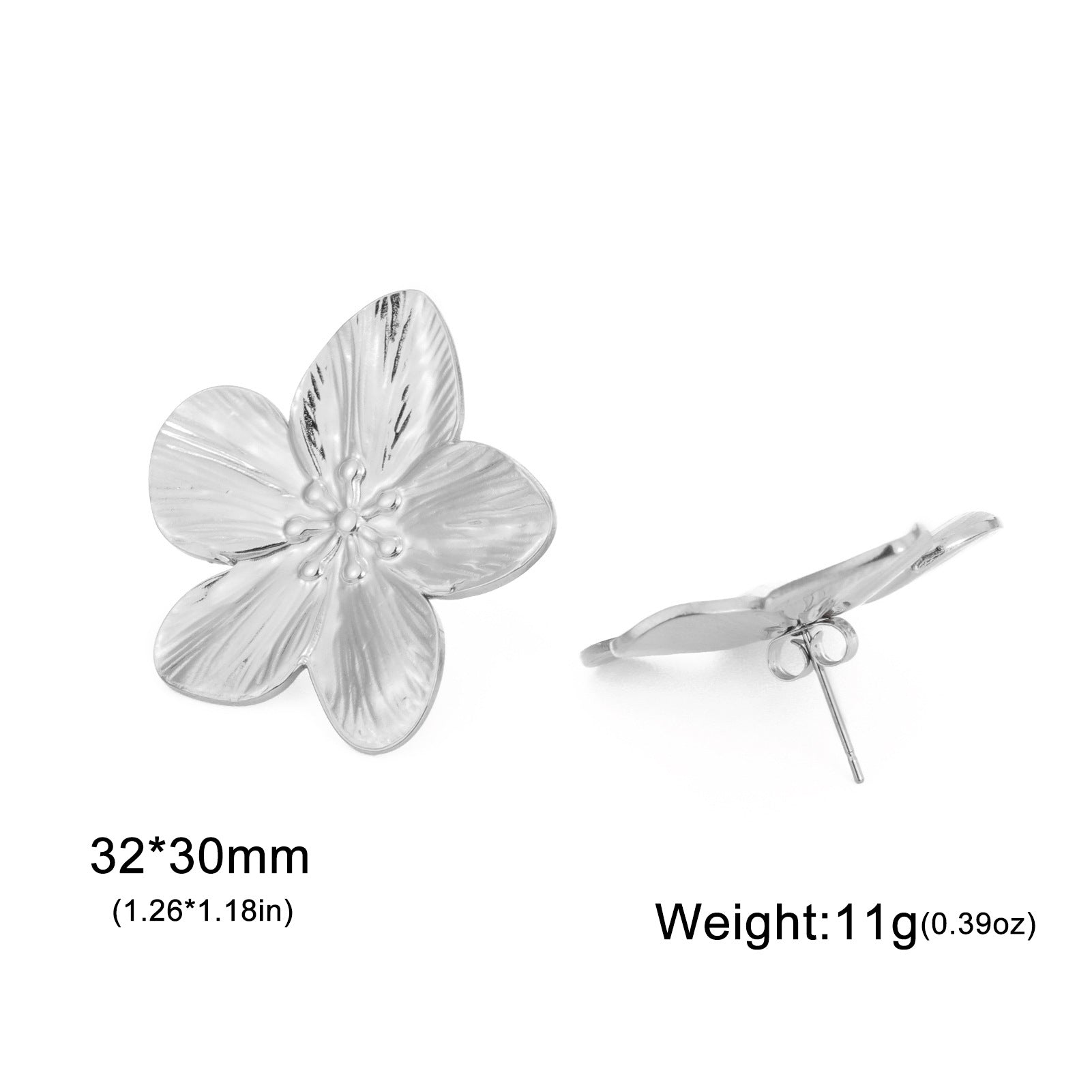 Wholesale Retro exaggerated design petal earrings for women