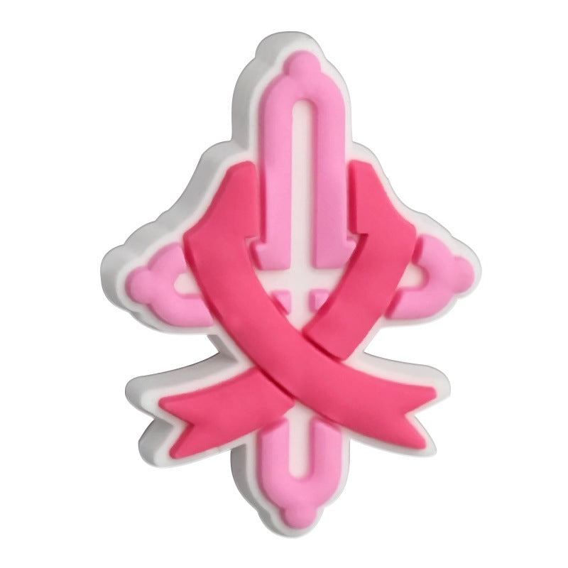 Wholesale Random 100pcs Colorful Ribbon Beads PVC Soft Rubber Beads Focal Beads