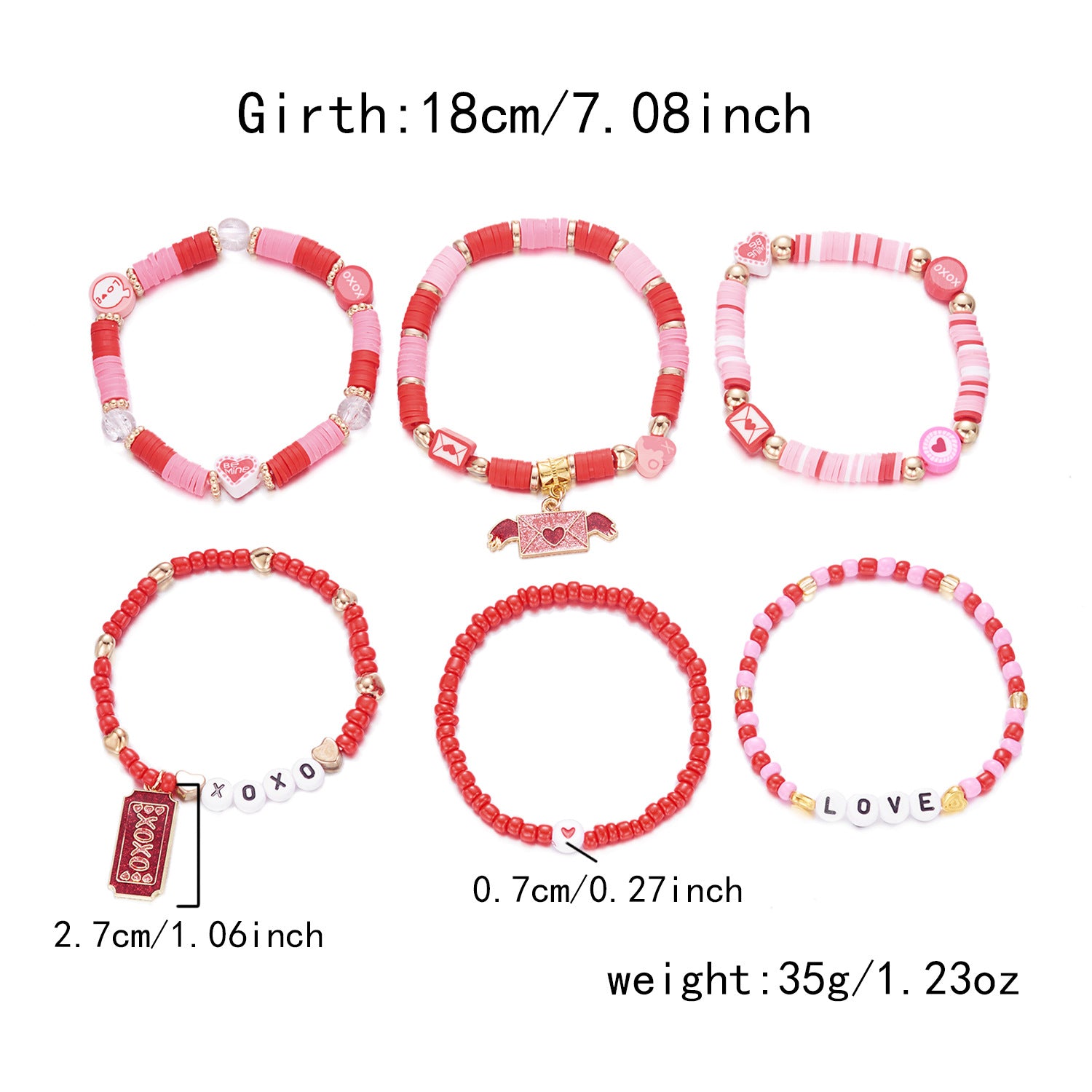Wholesale Valentine' s Day Love Bracelet Set