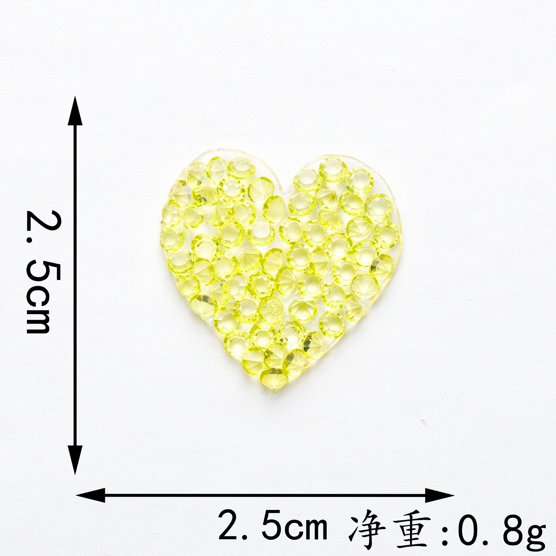 Wholesale 6 color hot melt adhesive heart-shaped rhinestone embroidery DIY Patches