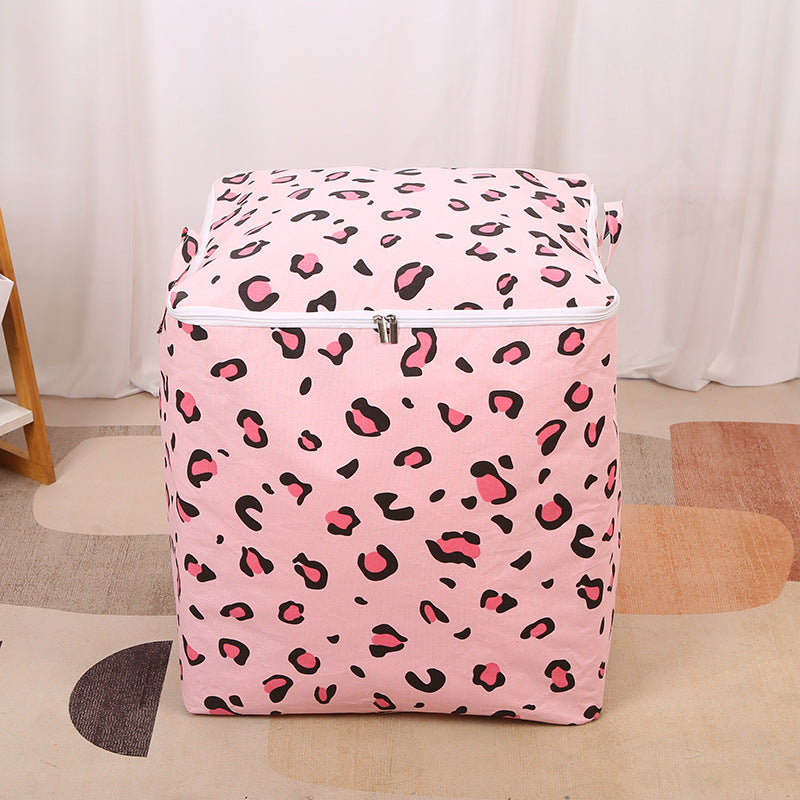 Wholesale Cotton and Linen Foldable Zipper Storage Bags