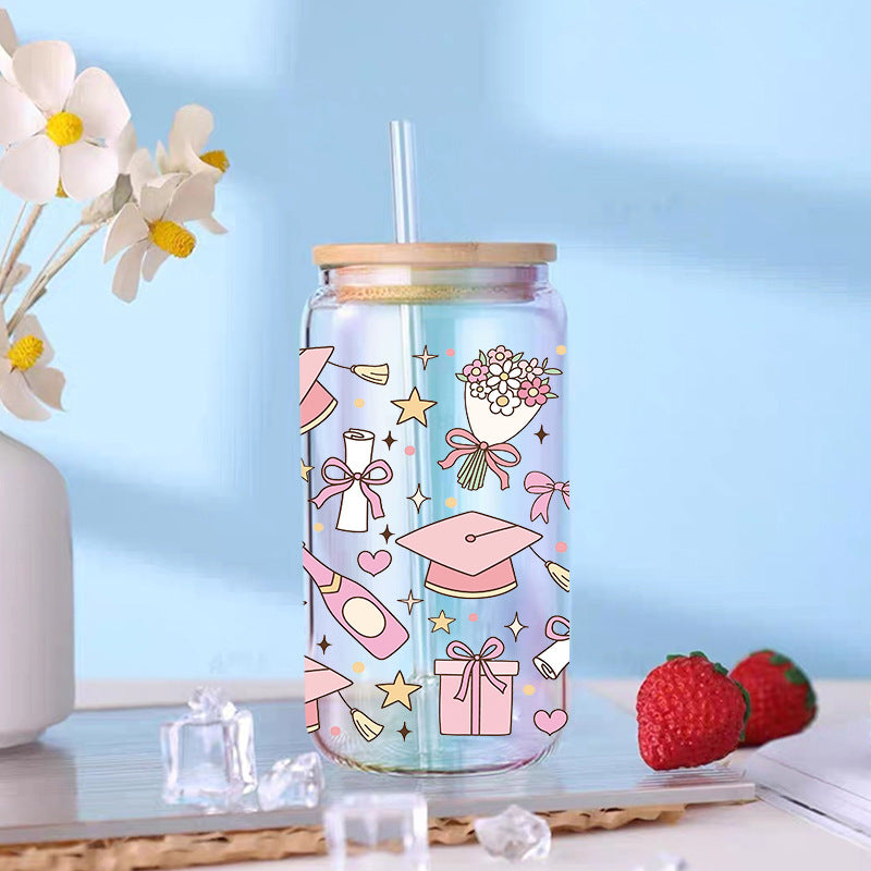 Wholesale Bow Graduation Season 16oz Cup UV DTF Wraps