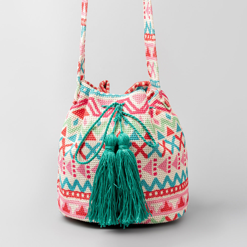 Wholesale Bohemian Ethnic Style Printed Canvas Bag