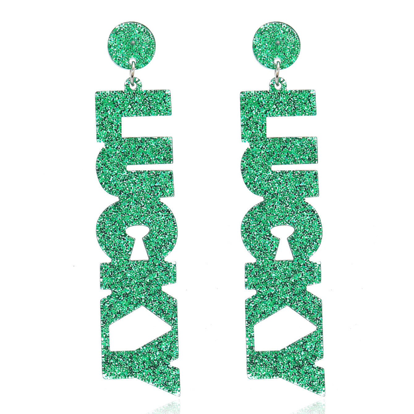 Wholesale  St. Patrick's Day  Lucky Grass Green Earrings