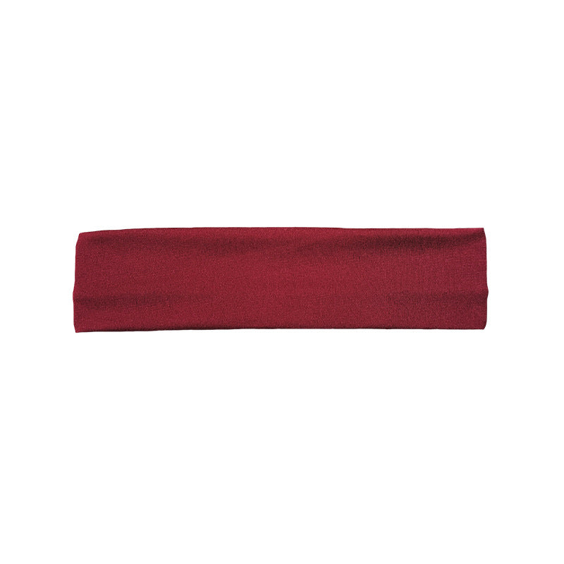 Wholesale popular solid color high elastic headband yoga sports hair band hair accessories sweat-absorbent headscarf headdress wide edge headband
