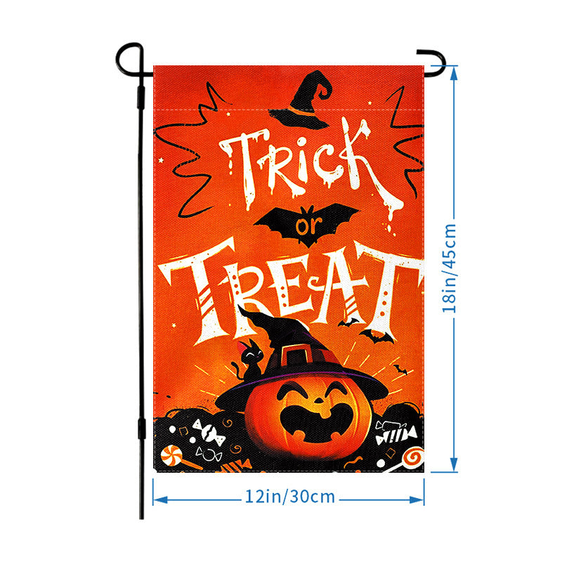 Wholesale Halloween Garden Flag Skull Hanging Flag Party Atmosphere Garden Flag