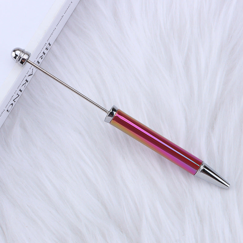 Wholesale Beadable Pens Diy UV Electroplating Seven Color Ballpoint Pen
