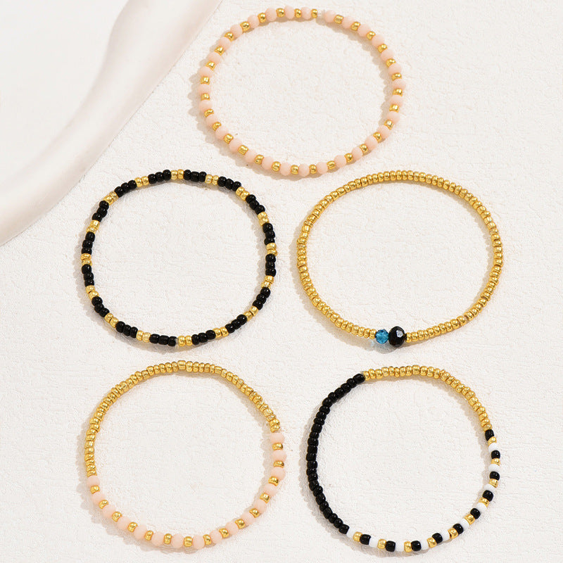 Wholesale Bohemian Vacation Layered Bead Bracelets For Women Handmade Fashion Jewelry Accessory Wedding Gift