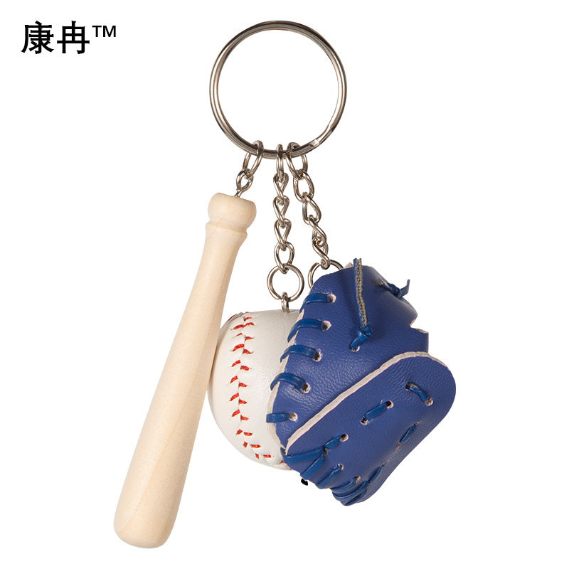 Wholesale Mini Cross-border Explosions Baseball Keychain Bag Pendant Softball Gloves Softball Baseball Pendant