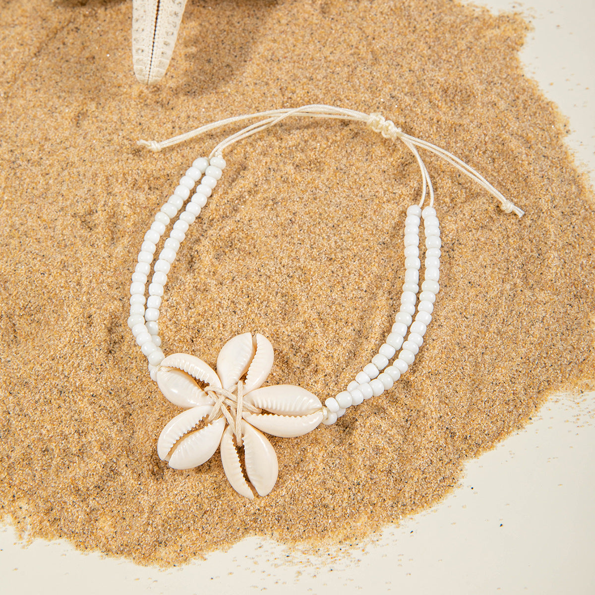 Seashell braided anklets bohemian