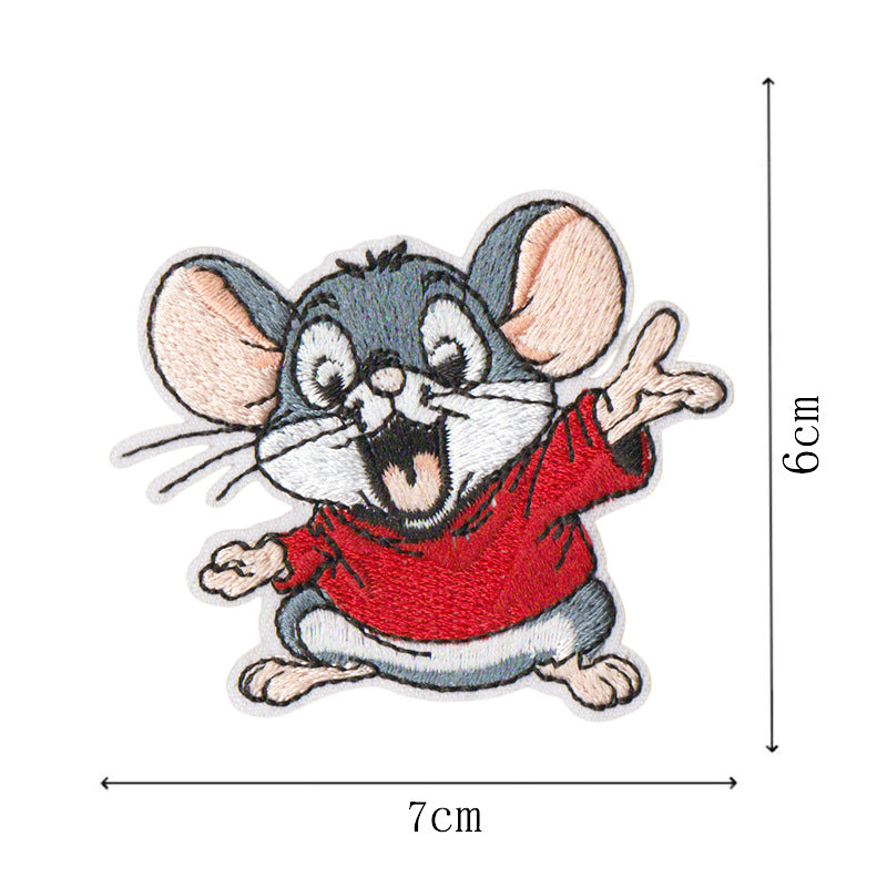 Wholesale Kidsren' s Cartoon Animation Animal Cloth DIY Patches