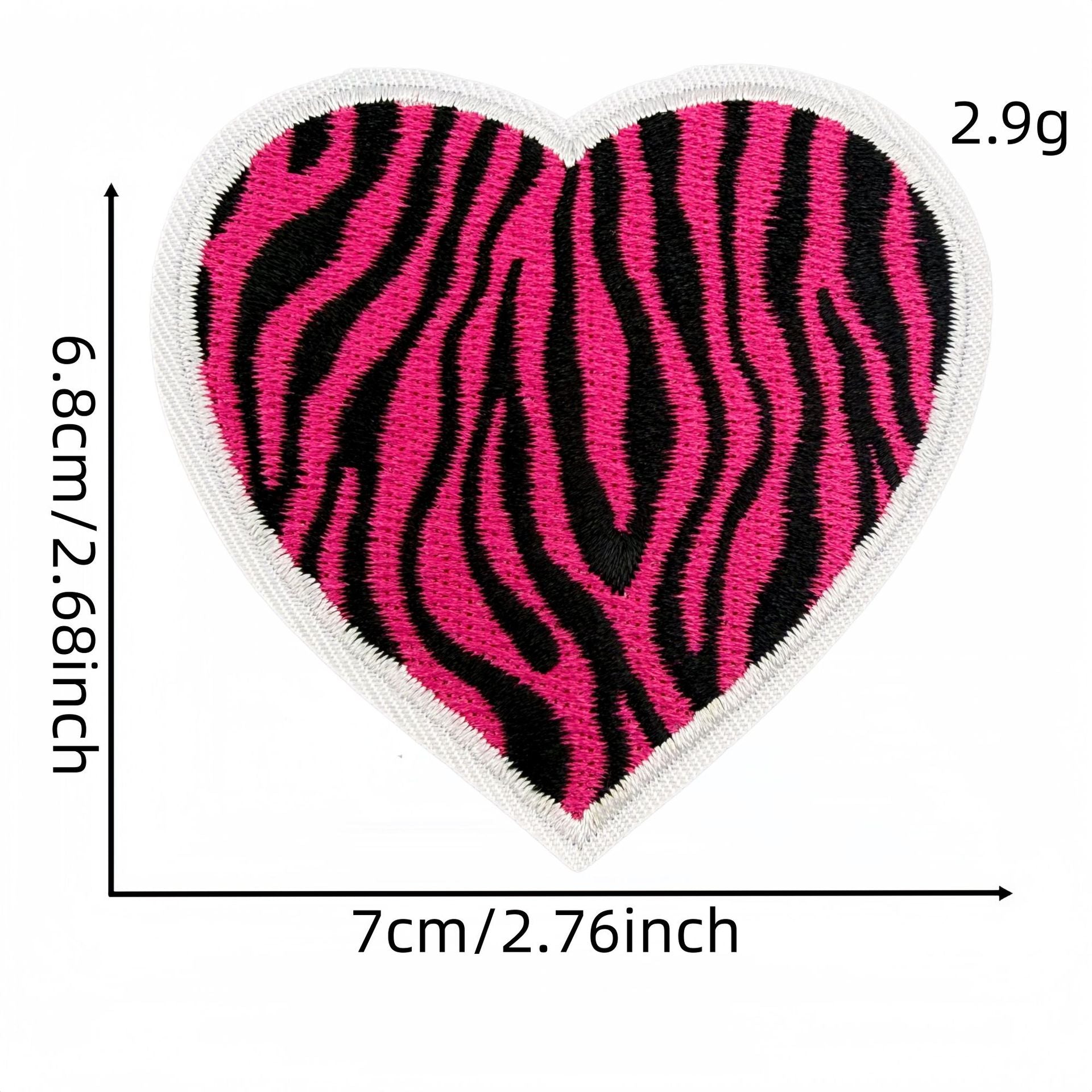 Wholesale Y2K Black Pink Heart Star Embroidered Patches 20 Pcs Fashion Decorative Accent For Clothing Bags Gift Craft Supply