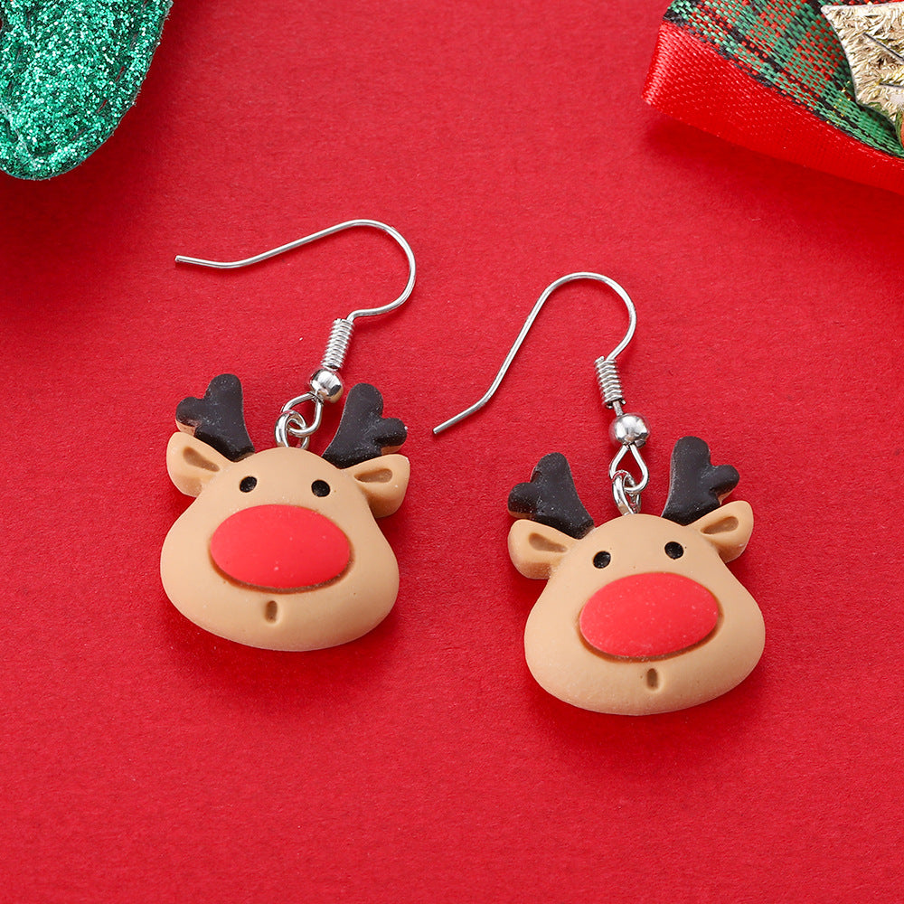 Wholesale Cute  and Reindeer Earrings for Christmas