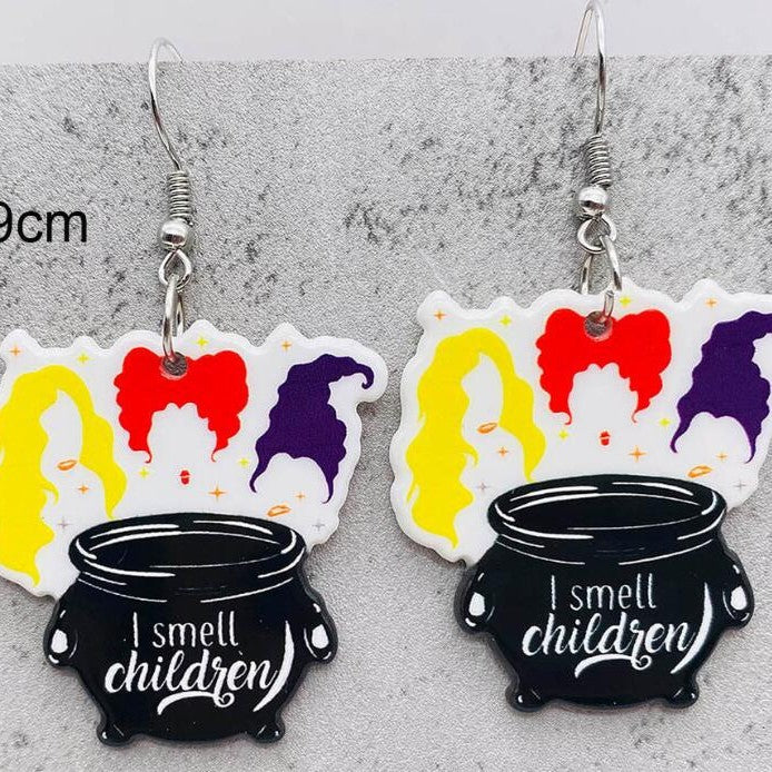 Wholesale Christmas Pumpkin Ghost Magic Boiler Earrings