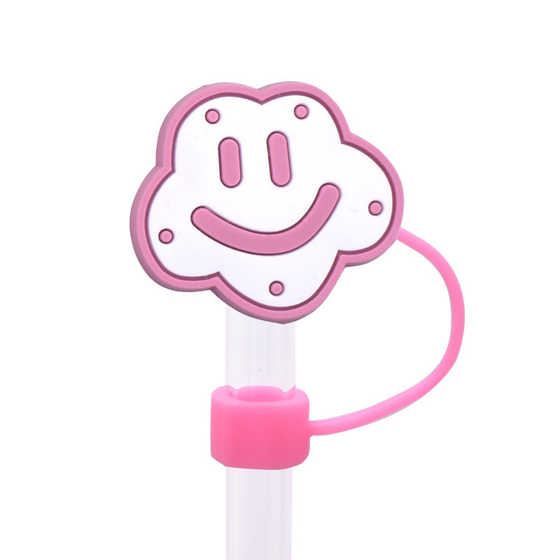 Wholesale  Random 100pcs/pack   Cute food internet celebrity straw cover  Straw Tube Cap