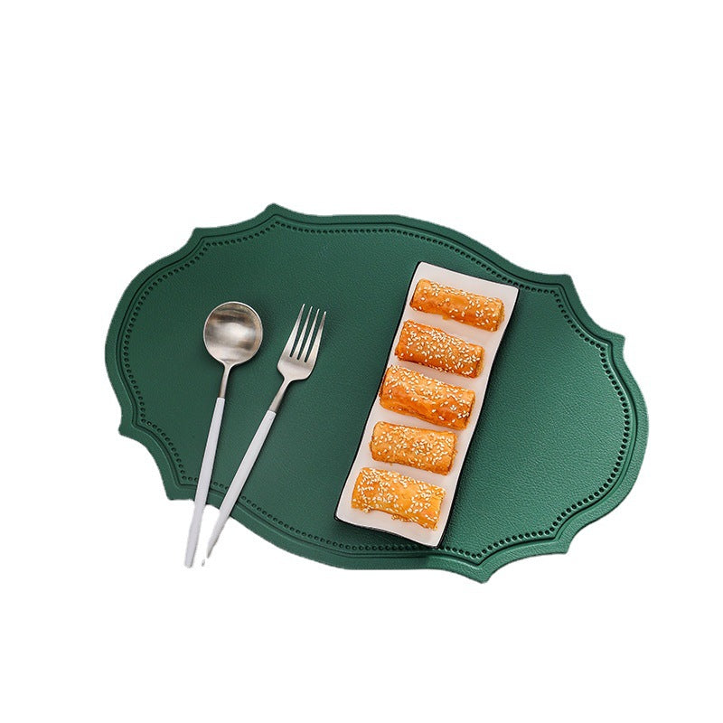 Wholesale Christmas Leather Retro Faux Leather Waterproof and Oil Resistant Potholders