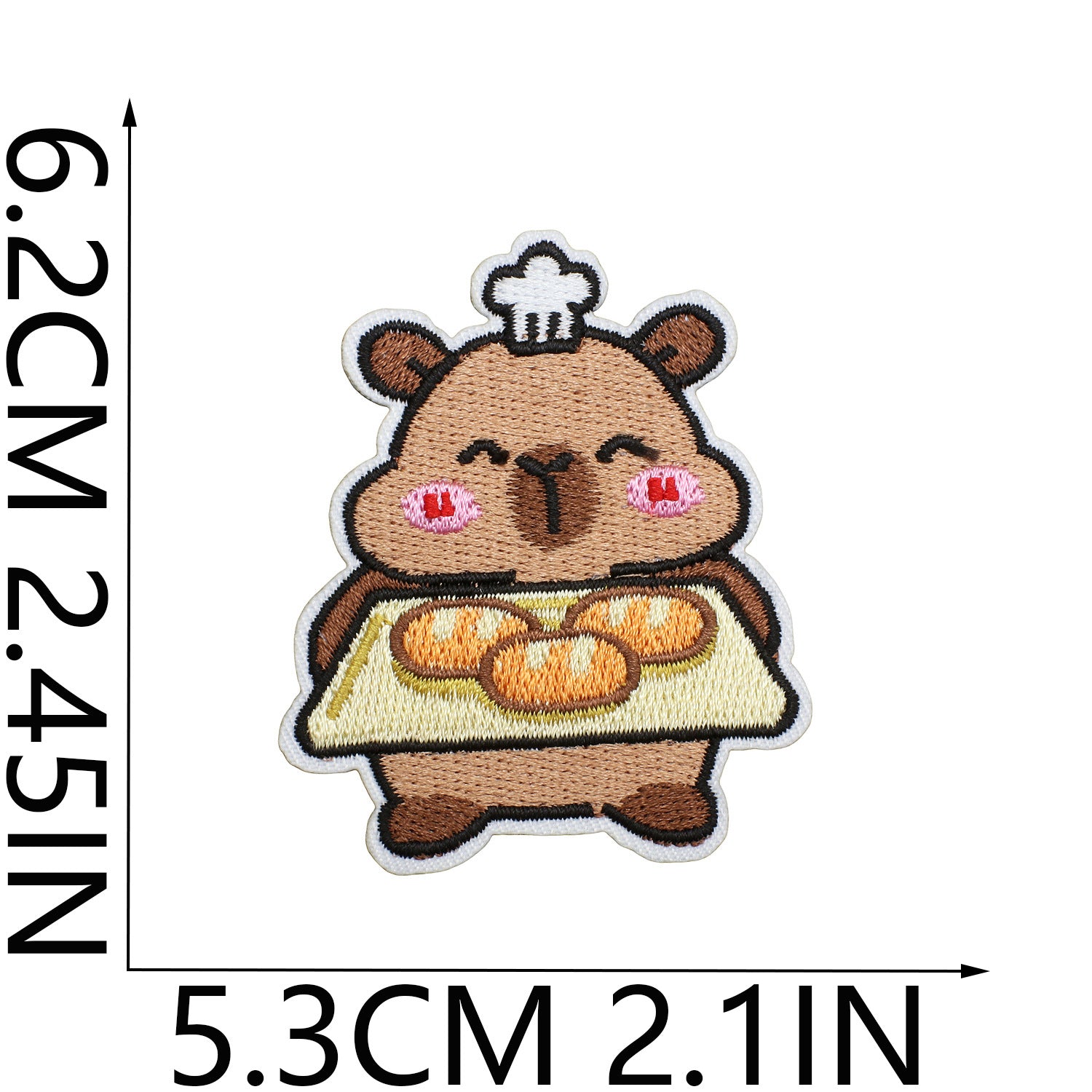 Wholesale Cartoon Capybara Embroidered Patch Decorative Accent For Clothing Stylish Gift For Boutique Resale
