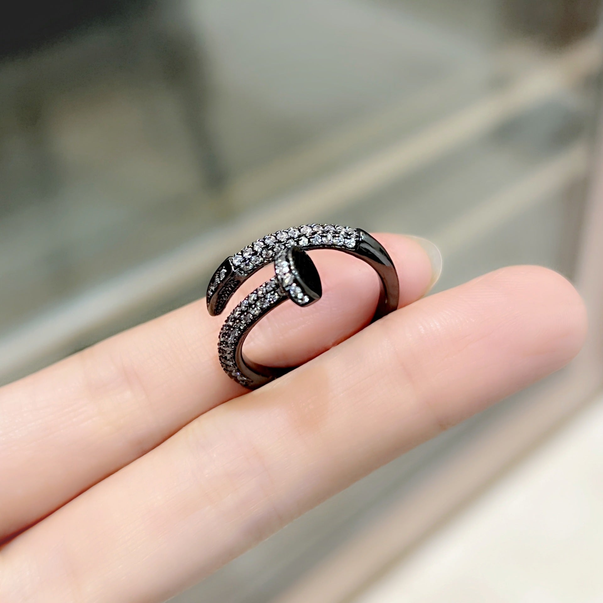 Wholesale Geometric diamond ring