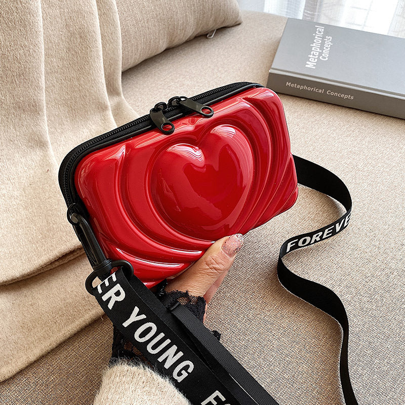 Wholesale PU Leopard Heart Bag