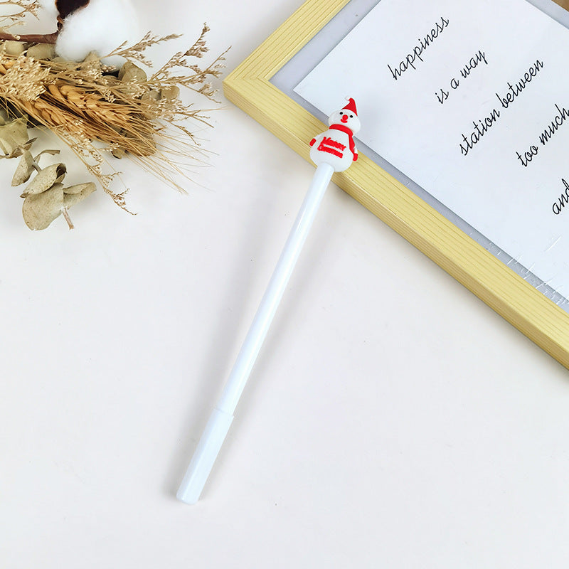 Wholesale Christmas Cartoon Silicone Plastic Neutral Pen
