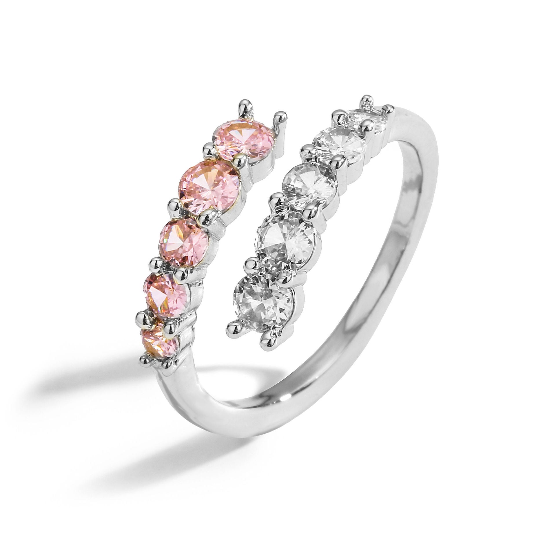 Wholesale Fashion Love Geometric Opening Adjustable Ring