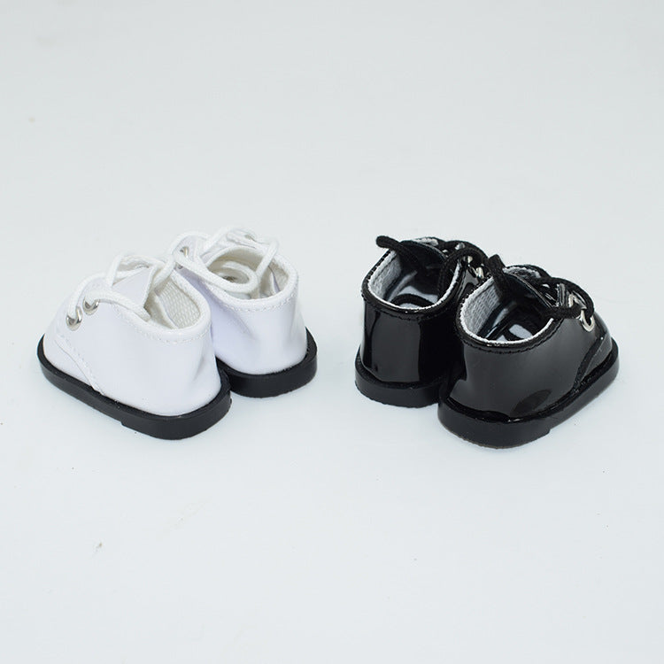 Wholesale Cute lace up leather shoes dolls toy shoes