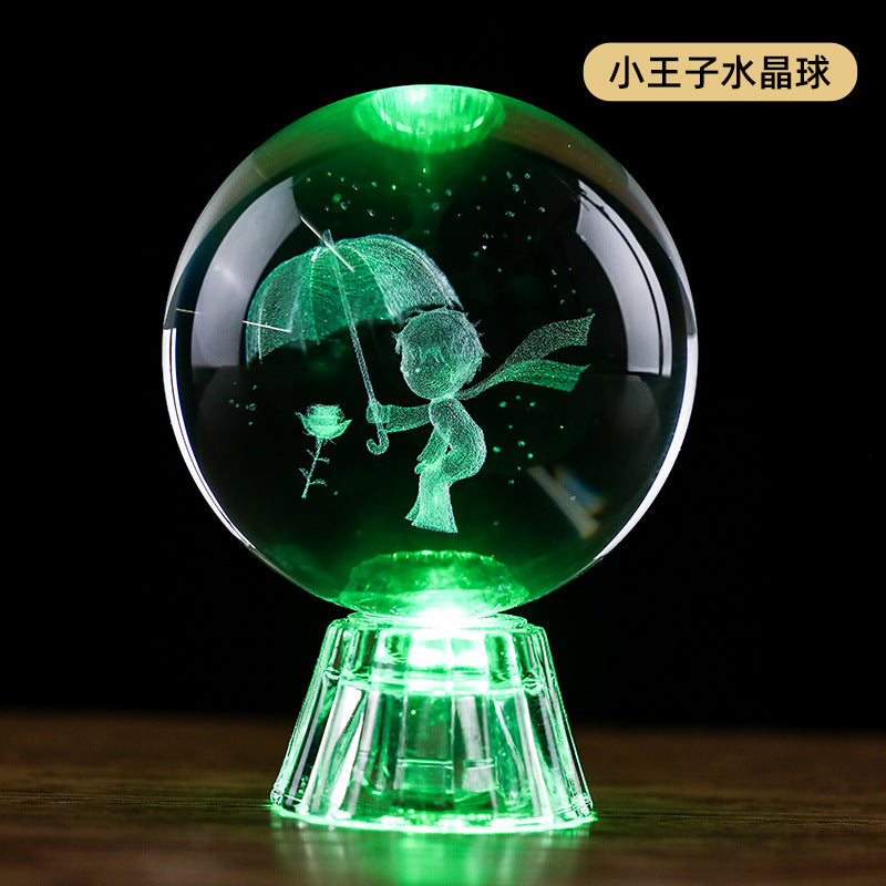 Wholesale Interior Carved Crystal Glass Handicraft Ornaments