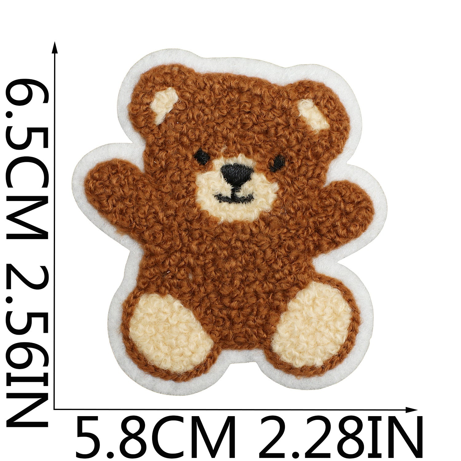 Wholesale Plush cartoon cute bear embroidery DIY Patches