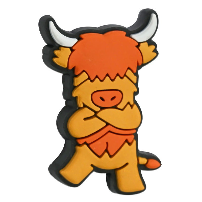 Wholesale  Random 100pcs/pack  Cartoon calf bead  Focal Beads