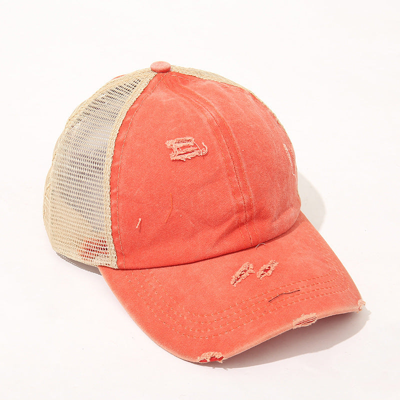 Wholesale Cotton Double Ponytail Baseball Cap