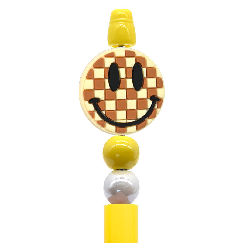 Wholesale Smiley face series cartoon flower Focal Beads
