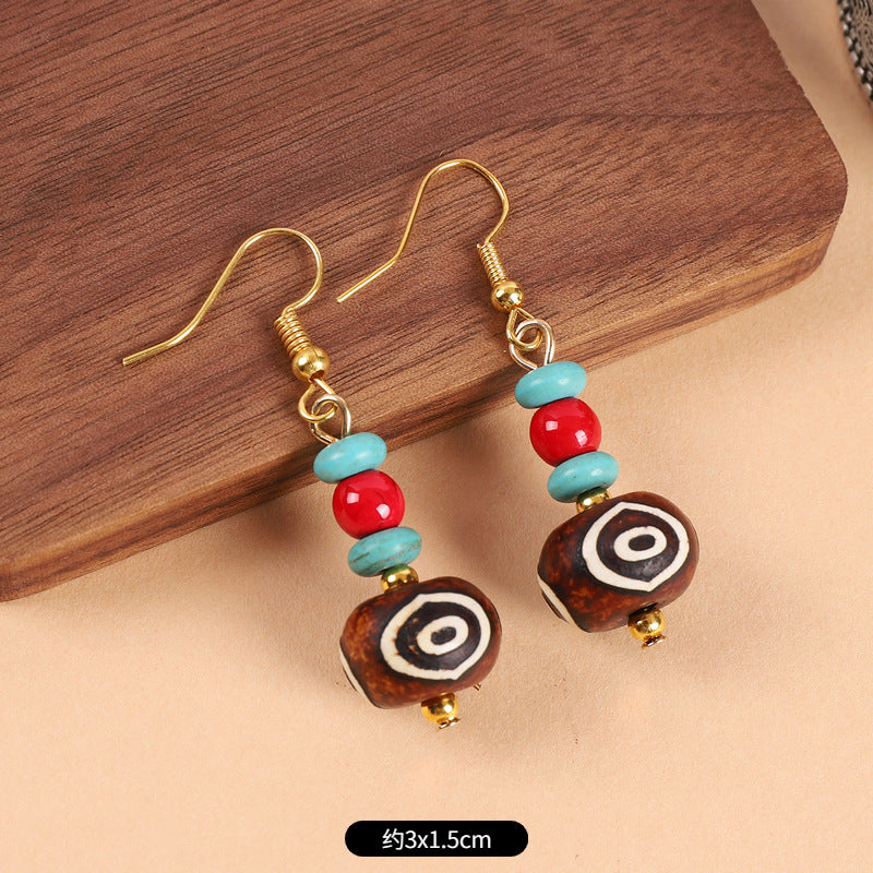 Wholesale Ethnic Style Retro Art Earrings