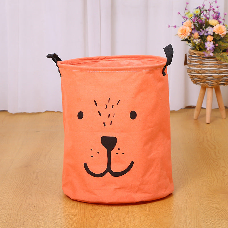 Wholesale Canvas Circular Foldable Dirty Clothes Basket