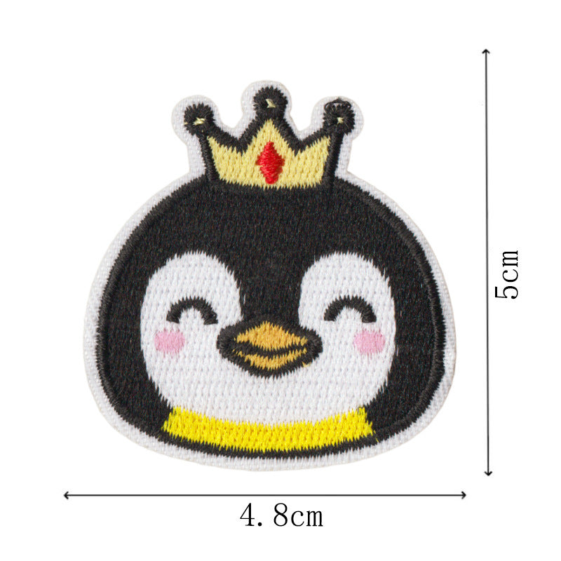 Wholesale Quirky Occupation Penguin Embroidered Patch Set Of 9 Funny Design Iron On Badges For Coats And Clothing Fashion Accessory