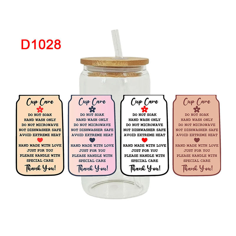 Wholesale Pink Girl Birthday Series 16oz Cup UV DTF Wraps